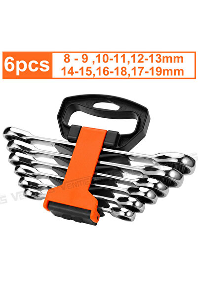 Choice 6pcs Double Box End Ratcheting Wrench set,Heavy Duty Cr-V Box Ratchet ...