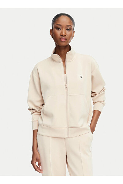 Guess Ekru Kadın Sweatshirt V6YQ17K4313-G1L9