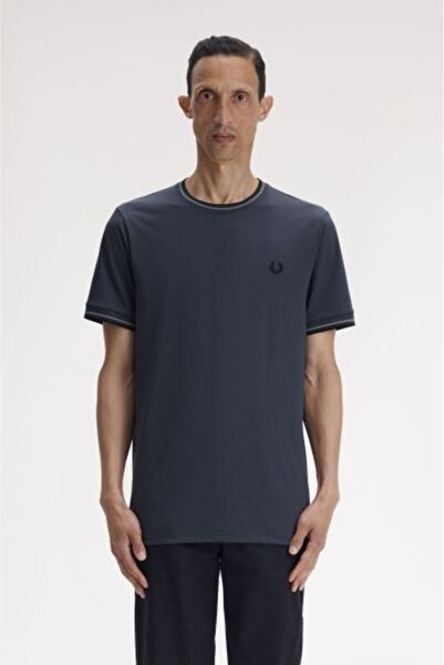 Fred Perry LACİVERT LOGOLU ERKEK T-SHIRT