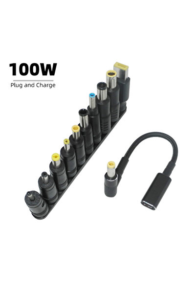 Choice 100W Type C to Universal Notebook Adapter Connecter Dc Jack Usb C Lapt...