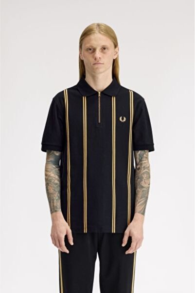 Fred Perry SİYAH LOGOLU ERKEK POLO T-SHIRT