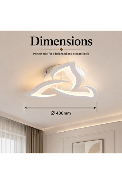 Sueva Candelabru LED Mini Narcisse Echivalent 250W Telecomandă D480mm