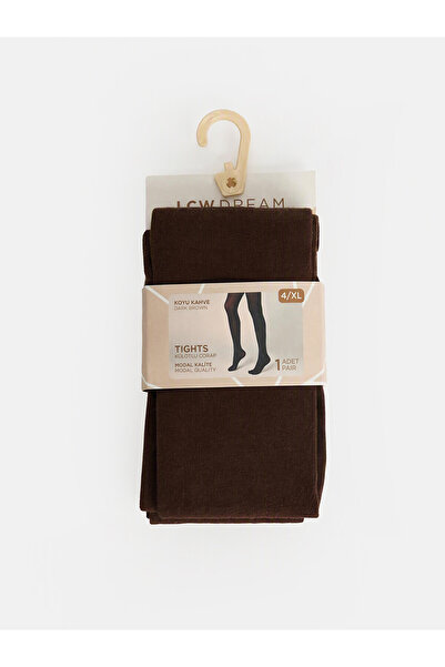 LC Waikiki Lcw Dream Brown Plain Women's Pantyhose with Nevavm Difference