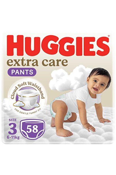 Huggies Extra Care Baby Diaper Pants Culottes Cloud Soft Comfort Size 3 6-11 ...