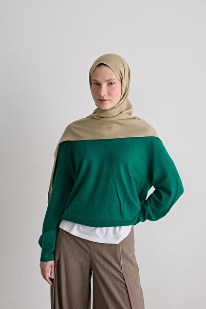 Modakaşmir Honeycomb Pattern Silky Jacquard Shawl