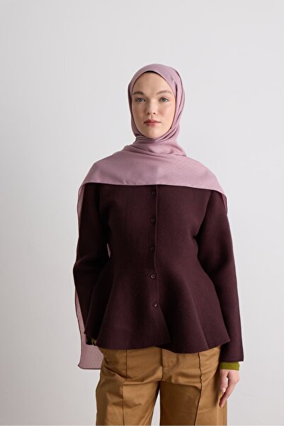Modakaşmir Honeycomb Pattern Silky Jacquard Shawl