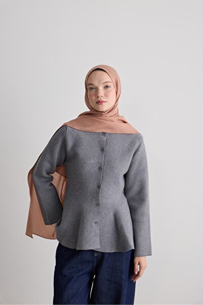 Modakaşmir Honeycomb Pattern Silky Jacquard Shawl