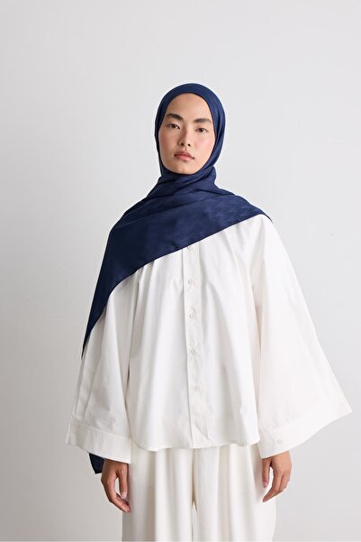 Modakaşmir Leaf Pattern Silky Jacquard Shawl