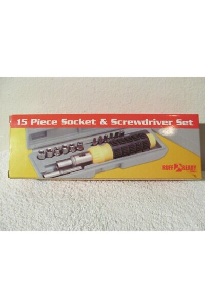 Otto 15 PIECE SOCKET & SCREWDRIVER SET RUFF & READY TOOLS