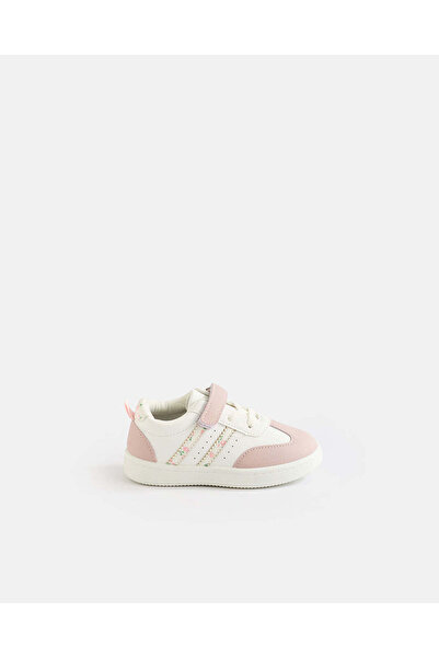 REDTAG Girls Pink Printed Stripe Sneakers