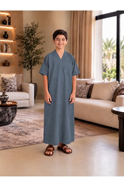 Generic Brand ثوب نوم ولادي أبو سبعة قماش بارد وتصميم مريح للاستخدام اليومي –...