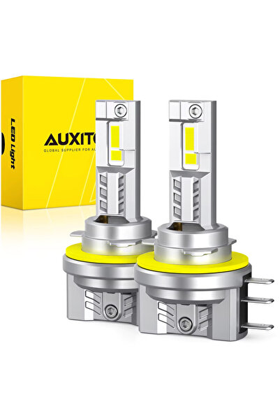 AUXITO Set of 2 Auxito® LED car bulbs, H15 for daytime running lights/high be...