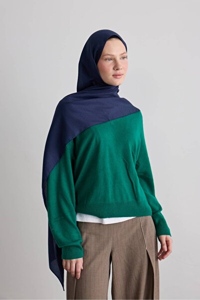 Modakaşmir Honeycomb Pattern Silky Jacquard Shawl