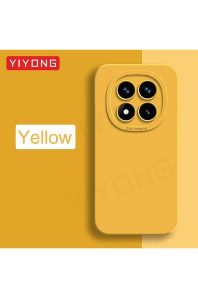 Choice غطاء سيليكون سائل ناعم YIYONG باللون الأصفر لهاتف Redmi Note 15 Pro Pl...