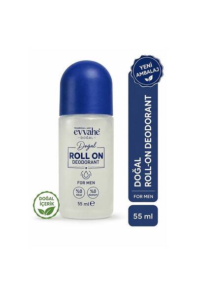 EVVAHE DOĞAL Roll-On Deodorant For Men 55 ml