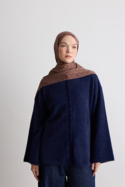 Modakaşmir Leaf Pattern Silky Jacquard Shawl