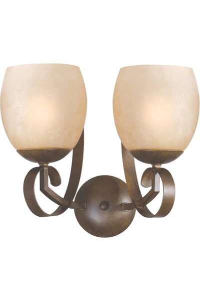 Klausen Wall light City AP2 KL2639, 2xE27, chrome + white, metal + glass, cla...