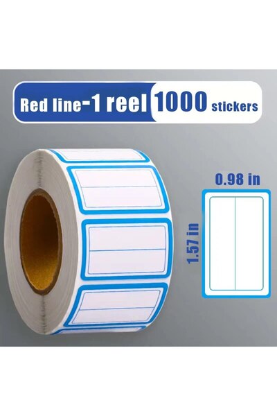 Choice 1000 blue sticker Colorful Plain Name Tag Labels 1000 Stickers Name Ta...