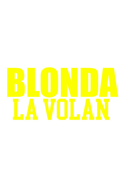 OEM Autocolant decorativ auto  "blondă la volan ", 10cm, Galben