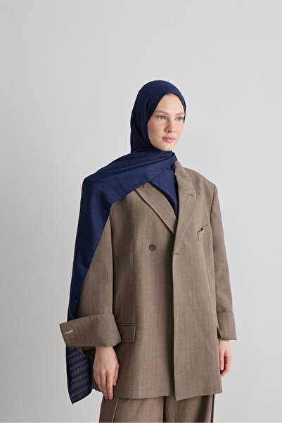 Modakaşmir Oval Pattern Silky Jacquard Shawl