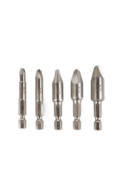 Handy Set 5 extractoare suruburi rupte si deteriorate, HSS, 6-12 mm, prindere...