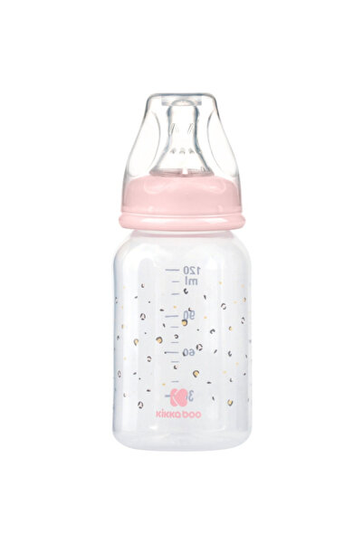 Kikka Boo Μπιμπερό PP 120ml Σαβάνα Κικκαμπού Ροζ 31302020123
