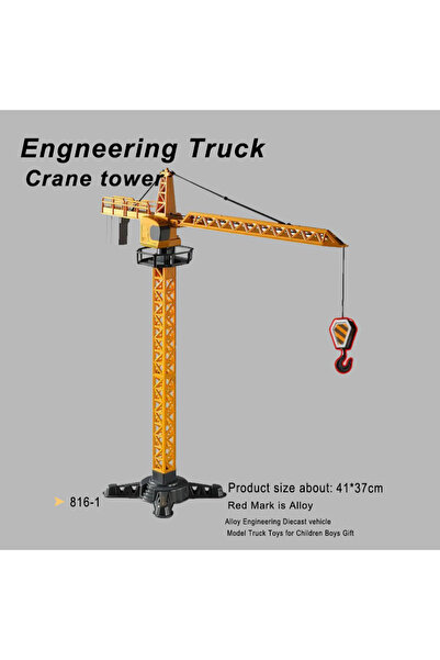Choice Crane tower Engineering Diecast Crane Bulldozer Excavator Vehicle Cons...