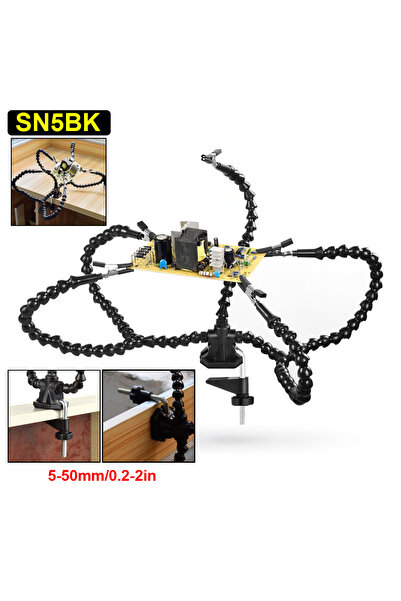 Choice SN5BK NEWACALOX Helping Hands Third Hand Soldering Tool PCB Holder Vis...