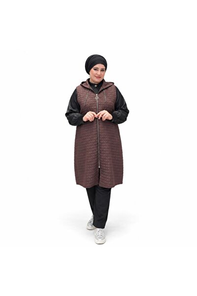 Ferace Women's Plus Size Stone Embroidered Quilted Vest