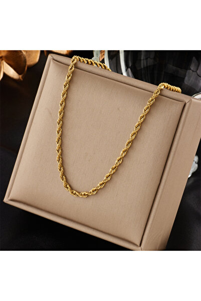 Choice N1703 DIEYURO 316L Stainless Steel Gold Color Chain Necklace Bracelets...