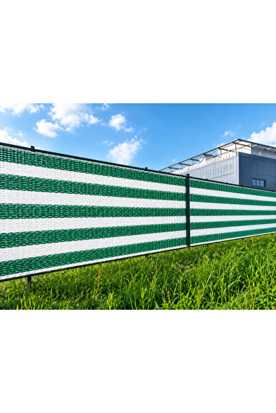 JRH Plasa umbrire Alb-Verde, 2 x 10 M, Umbrire 80%,