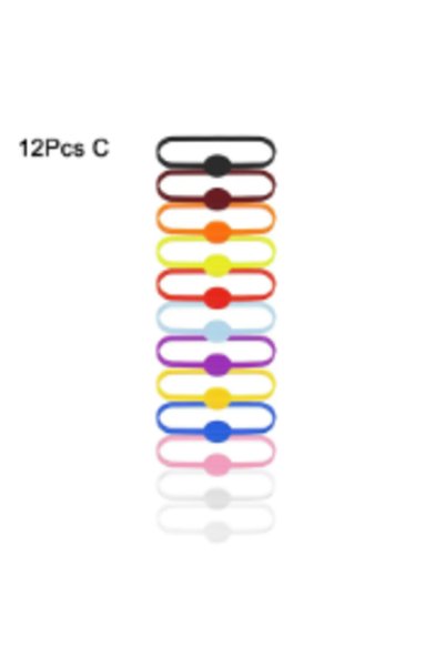 Choice random 12pcs 12Pcs Silicone Goblet Wine Drinking Cup Long Strip Markin...