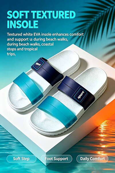 Desert Trend Hub Versatile Vacation Slides - Thick Sole for Enhanced Stability