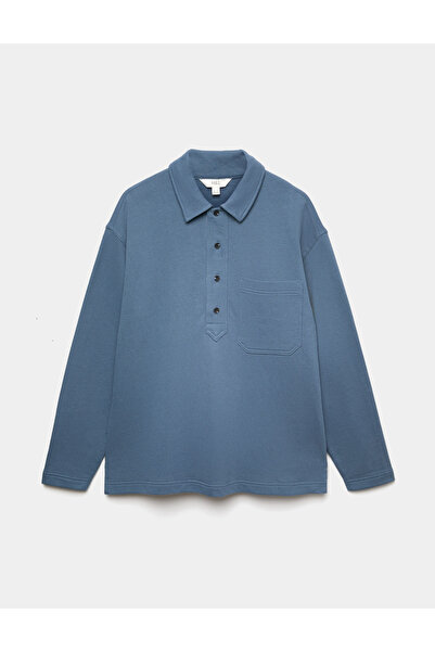 Marks & Spencer Polo Yaka Uzun Kollu Sweatshirt