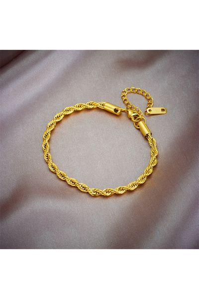Choice B415 DIEYURO 316L Stainless Steel Gold Color Chain Necklace Bracelets ...