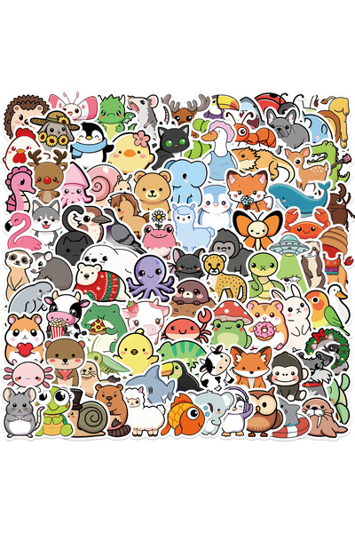 Choice 100pcs-241 100pcs Cartoon Animal Illustration Graffiti Stickers Guitar...