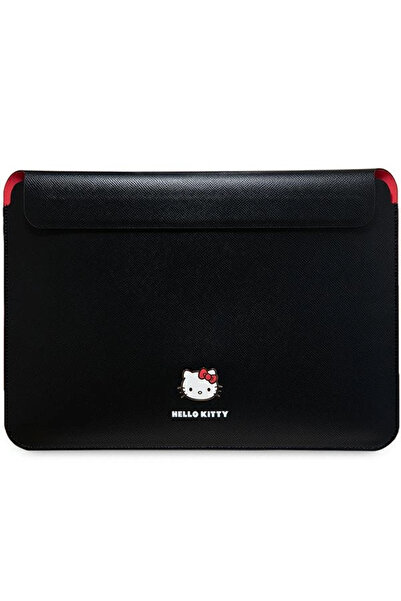 Hello Kitty Husă pentru laptop de 14 inch, din PU, cu logo metalic