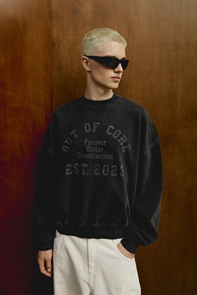 Bershka Bisiklet yaka boxy fit CORE DIŞI sweatshirt