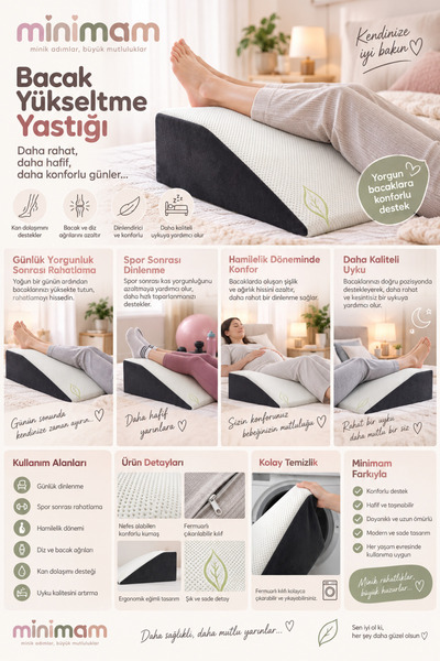 minimam Bacak Yükseltme Yastığı