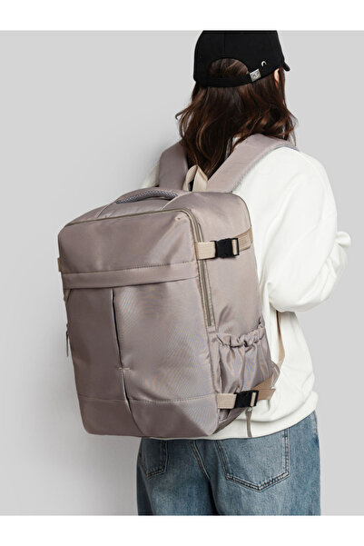 Take Two By Styli Plain Backpack with Zip