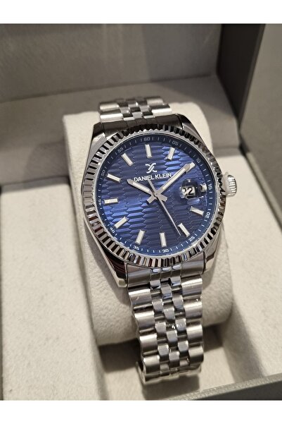 Daniel Klein New Model Navy Blue Dial Calendar Men's Wristwatch 3 Atm Water R...