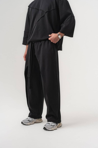 go gang own Edge Kuşaklı Bel ve Ayarlanabilir Paça Detaylı Pantolon