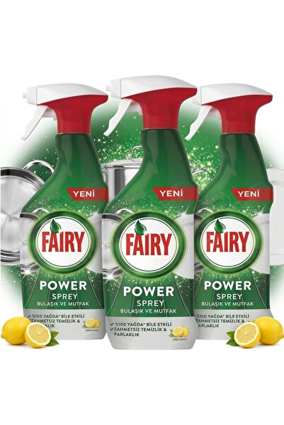 Generic Brand 3 عبوات بخاخ فيري تنظيف غسالة الصحون برائحة الليمون من فيري – 5...