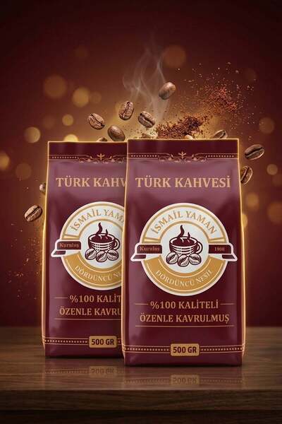 Orta Kavrulmuş Türk Kahvesi 2 x 500 Gr İkili Paket Kuruluş 1908
