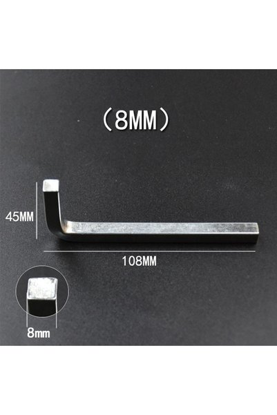 Choice 8mm 3-10mm L Shaped Square Head Wrench Square Key 4Point Chromium Vana...