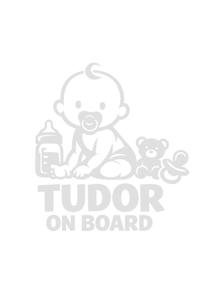 OEM Autocolant auto  "Tudor la bord ", 15cm, Alb