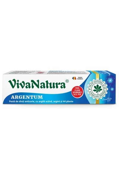 Vivanatura Αργέντουμ Αντιτερηδονική Οδοντόκρεμα 80ml