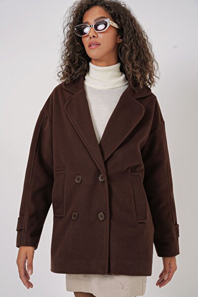 Hiccup Bdart Relaxed Fit Shawl Collar Buttoned Coat