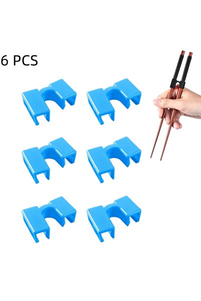 Choice Blue 6PCS Pack of 6 Reusable Chopsticks Helpers Training Adults Kids N...