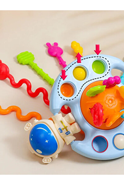 EHOME Montessori Sensory Development Baby Toys Owl Pull String Finger Grasp T...